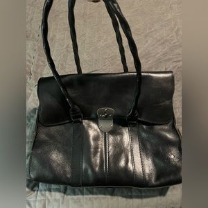 Patricia Nash black leather bag